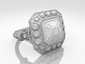 diamond ring 3D Model