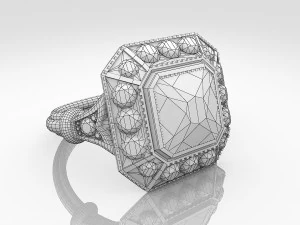 diamond ring 3D Model
