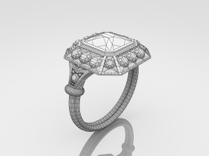 diamond ring 3D Model