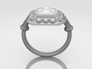 diamond ring 3D Model