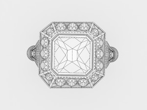 diamond ring 3D Model