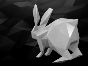 3d printable rabbit model 3D Print Model