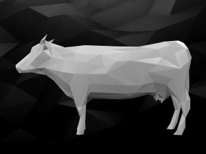 Modello di mucca stampabile in 3D Modello di stampa 3D
