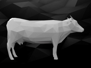 3d printable cow model 3D 打印模型
