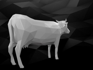 3d printable cow model 3D 打印模型