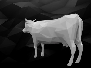 3d printable cow model 3D 打印模型