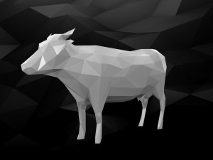 3d printable cow model 3D 打印模型