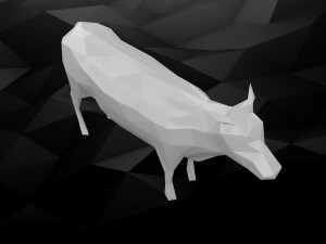 3d printable cow model 3D 打印模型