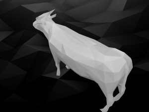 3d printable cow model 3D 打印模型