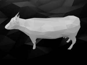 3d printable cow model 3D 打印模型