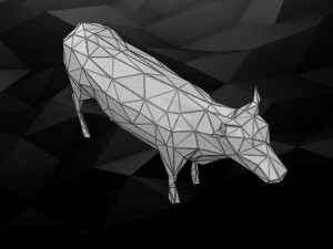 3d printable cow model 3D 打印模型