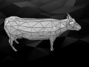 3d printable cow model 3D 打印模型