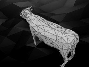 3d printable cow model 3D 打印模型