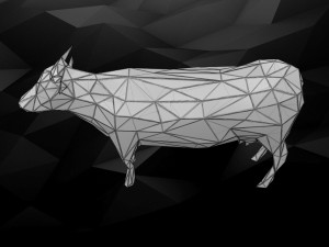 3d printable cow model 3D 打印模型