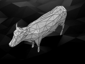 3d printable cow model 3D 打印模型