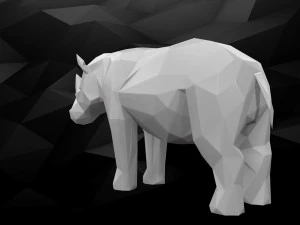 3d printable rhino model 3D Print Model