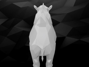 3d printable rhino model Modello di stampa 3D