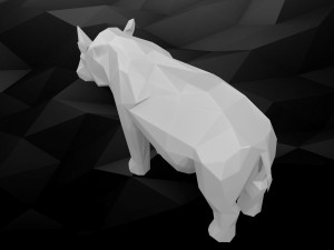 3d printable rhino model Modello di stampa 3D