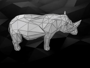 3d printable rhino model 3D Print Model