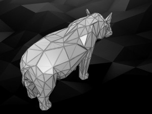 3d printable rhino model Modello di stampa 3D