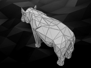 3d printable rhino model Modello di stampa 3D