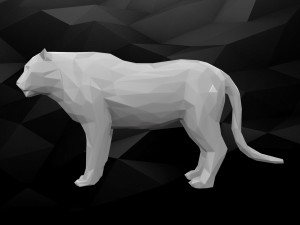 3d printable tiger model 3D-printmodel