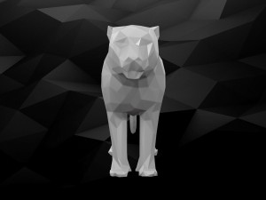 3d printable tiger model 3D प्रिंट मॉडल