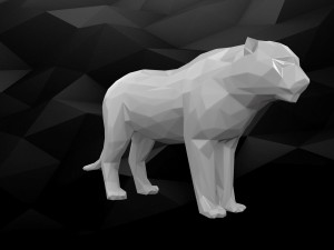 3d printable tiger model 3D प्रिंट मॉडल