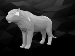 3d printable tiger model 3D प्रिंट मॉडल