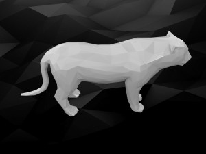 3d printable tiger model 3D प्रिंट मॉडल