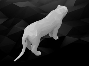 3d printable tiger model 3D प्रिंट मॉडल