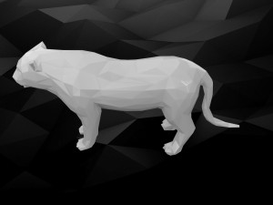 3d printable tiger model 3D प्रिंट मॉडल