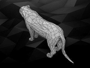 3d printable tiger model 3D प्रिंट मॉडल