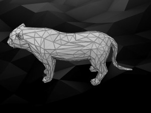 3d printable tiger model 3D प्रिंट मॉडल