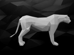 3d printable cheetah model 3D Print Model