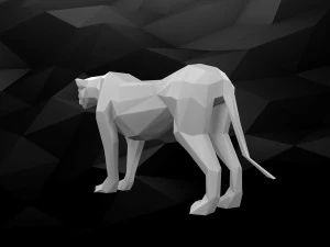 3d printable cheetah model 3D Print Model