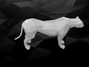 3d printable cheetah model 3D Print Model
