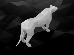 3d printable cheetah model 3D Print Model