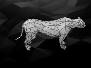 3d printable cheetah model 3D Print Model