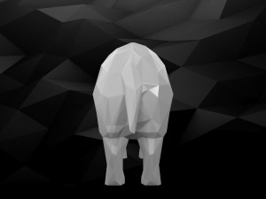 3d printable hippo model 3Dプリントモデル