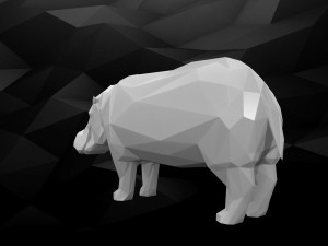 3d printable hippo model 3Dプリントモデル