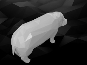 3d printable hippo model 3Dプリントモデル