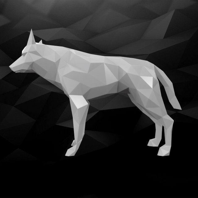 3d printable dog model 3Dプリントモデル .c4d .max .obj .3ds .fbx .stl .blend 