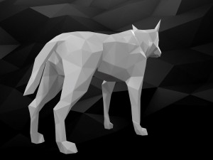 3d printable dog model 3Dプリントモデル