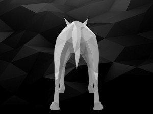 3d printable dog model 3Dプリントモデル