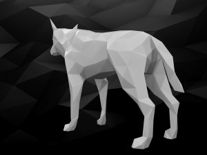 3d printable dog model 3Dプリントモデル