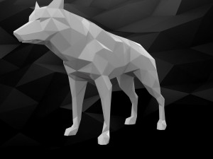 3d printable dog model 3Dプリントモデル