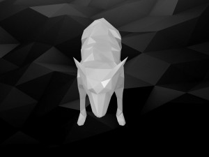 3d printable dog model 3Dプリントモデル