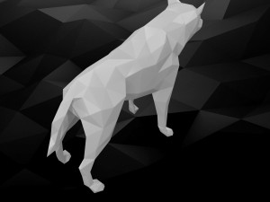 3d printable dog model 3Dプリントモデル