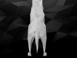 3d printable dog model 3Dプリントモデル